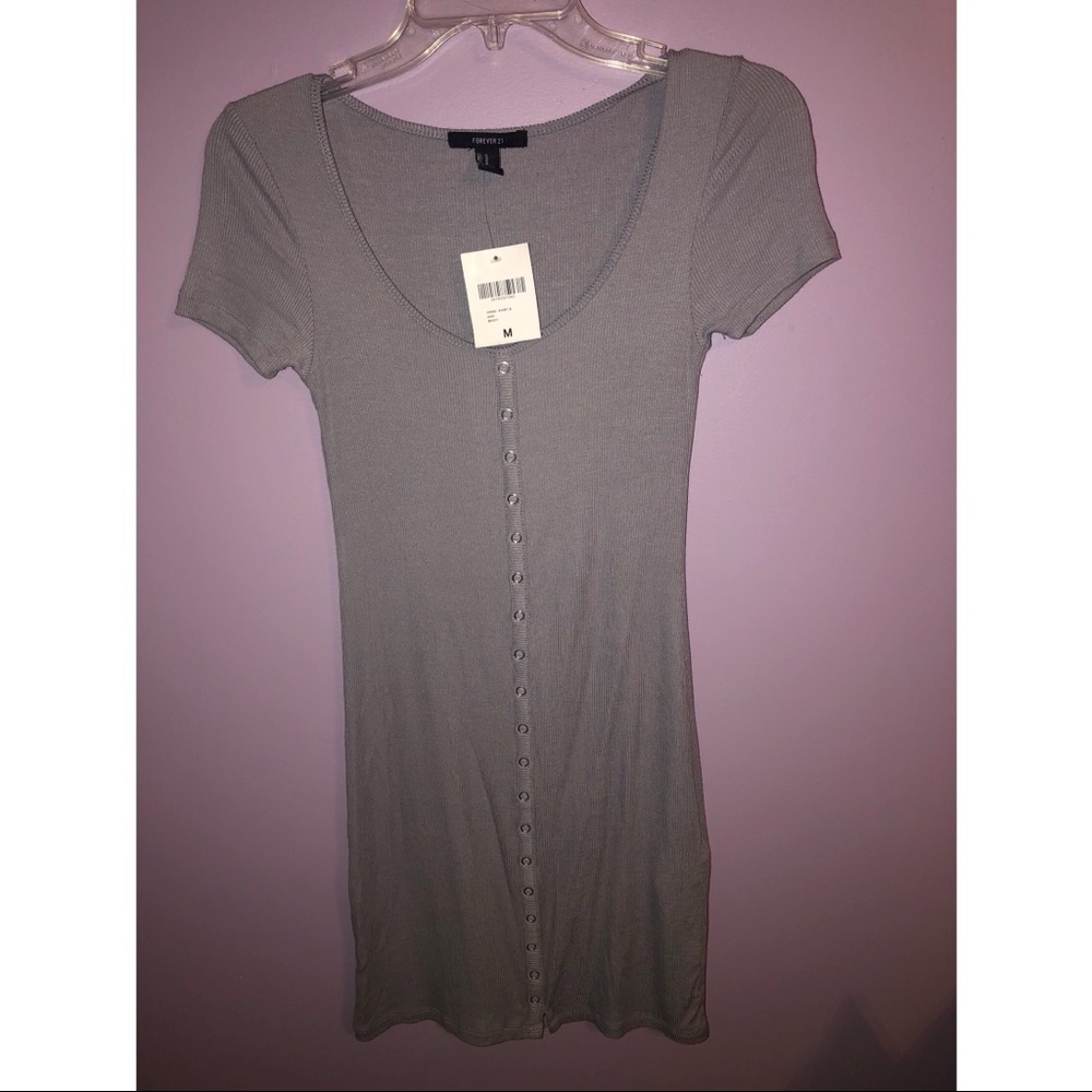 Forever 21 Gray short sleeved dress NWT